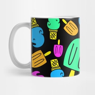 Neon Dessert - Ice Cream Cones and Popsicles Mug